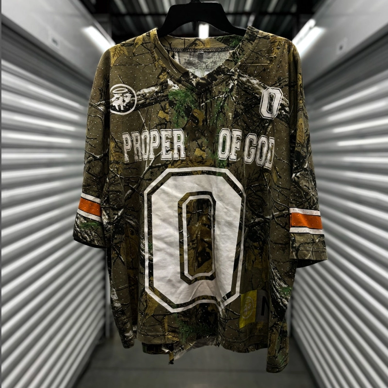 America V Neck Boxy Fit Distressed Vintage Rhinestone Oversized Sports Football T Shirt Jersey